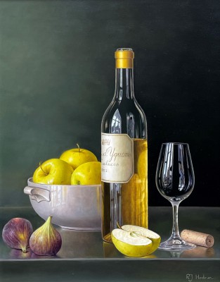 ROY HODRIEN - chateau d'yquem with figs and apples